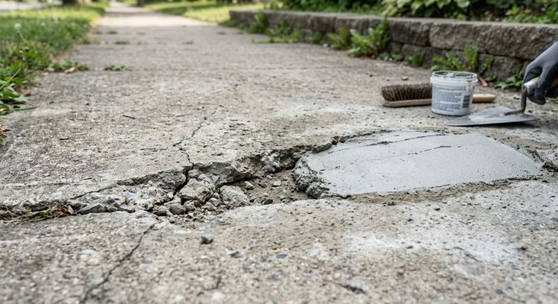Concrete Sidewalk Repair in West Des Moines, IA