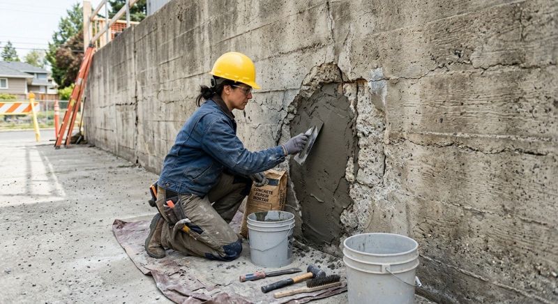 Concrete Wall Patching in Corpus Christi, TX